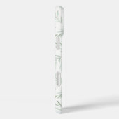 Feine grüne Blätter, graugrün Case-Mate iPhone Hülle (Rückseite / Rechts)