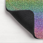 Feine Imitat-Glitzer-Glitzern-glänzender Mousepad (Ecke)