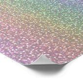 Feine Imitate Glitzer Glitzern Shiny Rainbow Pearl Poster (Ecke)
