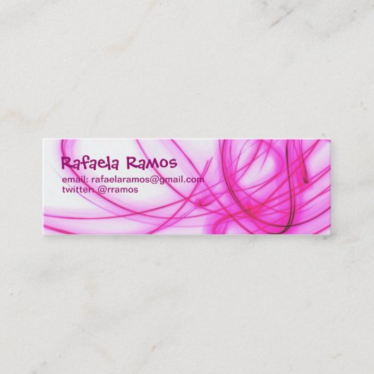 Feine Karte Rosa Light (Vorderseite)