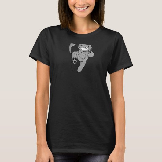 Feine Katze in Graufarbe T-Shirt (Vorderseite)