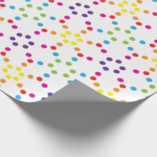 Feine, kleine Regenbogenfotzen Geschenkpapier (Ecke)