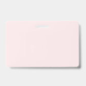 Feine, kräftige Farbe schlicht röstelig rosa Ausweis (Rückseite)