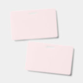 Feine, kräftige Farbe schlicht röstelig rosa Ausweis (Vorder- & Rückseite)