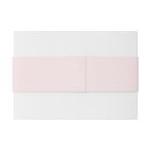 Feine, kräftige Farbe schlicht röstelig rosa Einladungsbanderole (Rückseitenbeispiel)