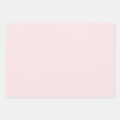 Feine, kräftige Farbe schlicht röstelig rosa Geschenkpapier Set (Vorderseite)