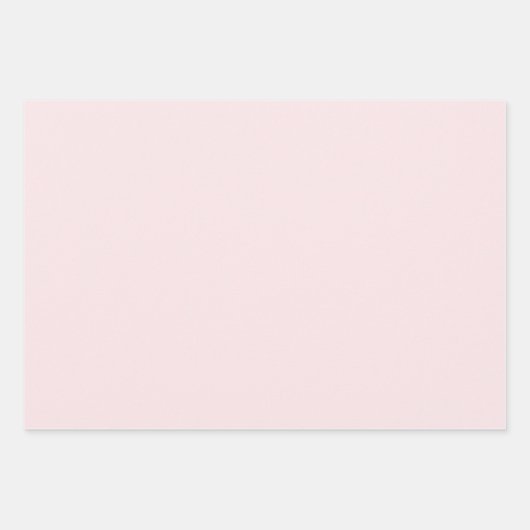 Feine, kräftige Farbe schlicht röstelig rosa Geschenkpapier Set (Vorderseite)