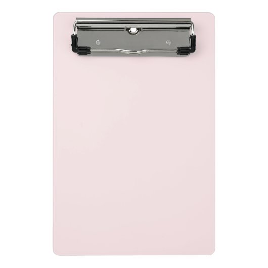 Feine, kräftige Farbe schlicht röstelig rosa Mini Klemmbrett (Vorderseite)