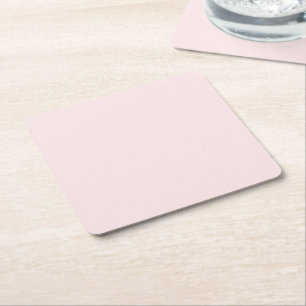 Feine, kräftige Farbe schlicht röstelig rosa Rechteckiger Pappuntersetzer