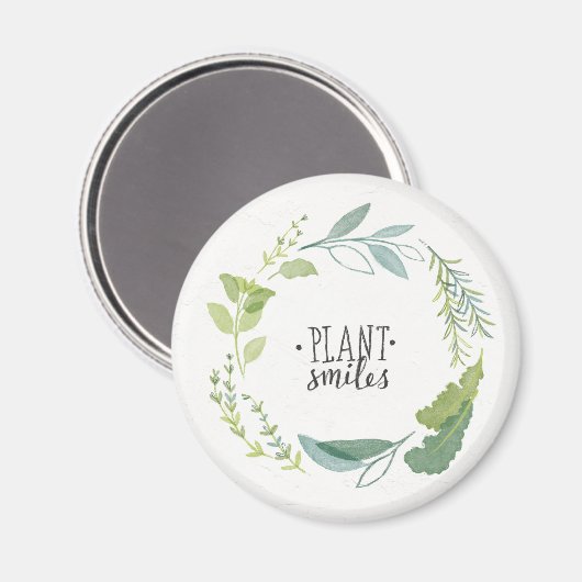 Feine Kräuter II | Lächeln der Pflanze Magnet (Vorderseite/Rückseite)