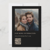 Feine Kunst Blumen Dunkle Hochzeit Save The Date (Rückseite)