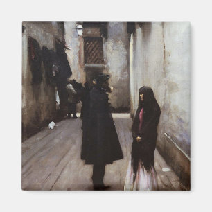 Feine Kunst der venezianischen Straße, die John Magnet