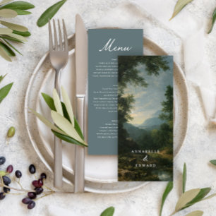 Feine Kunst Landschaft Hochzeit Romantische Natur Menükarte