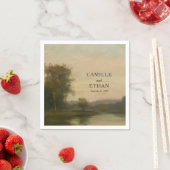 Feine Kunst Landschaft Hochzeitsservietten Serviette (Beispiel)