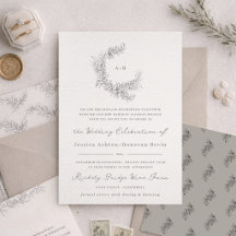 Feine Kunst Minimalistische Botanische Hochzeit