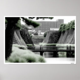 FEINE KUNSTILLUSTRATION OSAKA JAPAN POSTER