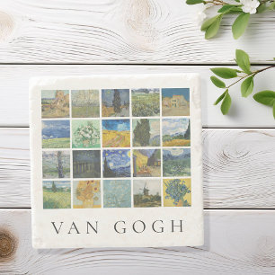 Feine Kunstmalerei Collage Vincent Van Gogh Steinuntersetzer