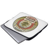 Feine Kupfer destillierter Bourbon Whisky. Laptopschutzhülle (Vorne Knopf)