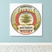 Feine Kupfer destillierter Bourbon Whisky. Leinwanddruck (Insitu (Holzboden))