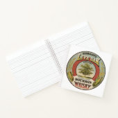 Feine Kupfer destillierter Bourbon Whisky. Notizblock (Innenseite)