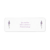 Feine lila Blume (Vorne)