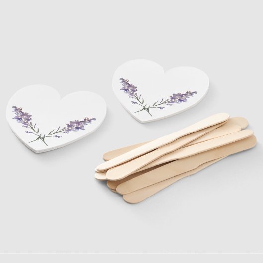 Feine lila Blume Fächer (Non-assembled)