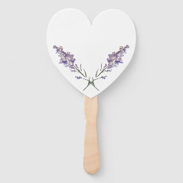 Feine lila Blume Fächer