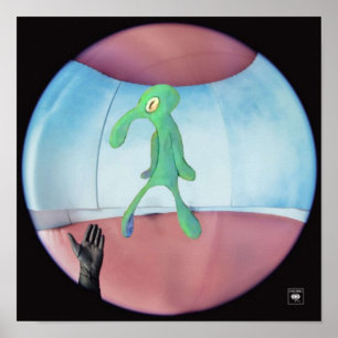 feine Linie, aber ihre ruhige Poster