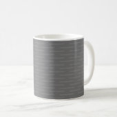 Feine Linien auf Grau Kaffeetasse (VorderseiteRechts)