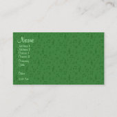 Feine musikalische Hinweise in der grünen Visitenk Visitenkarte (Vorderseite)