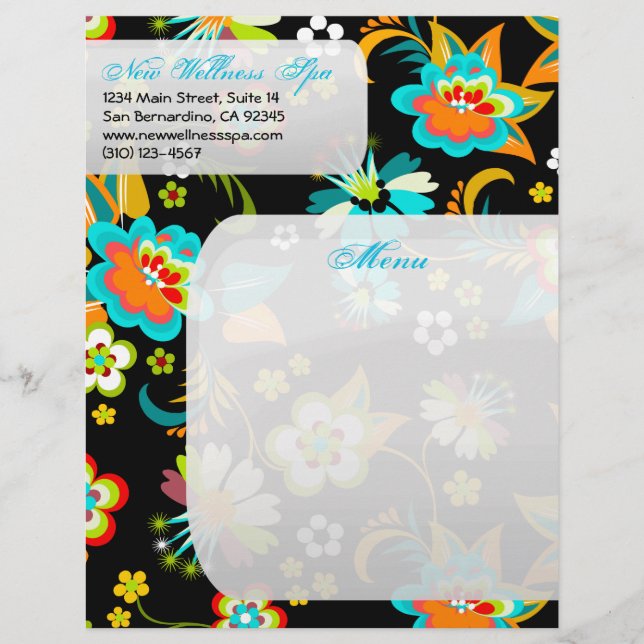 Feine Niedliche Coole Girly Retro Blumenmode (Vorderseite)