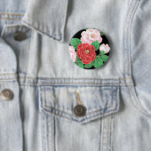 Feine Niedliche Coole Girly Retro Blumenmode Button (Beispiel)