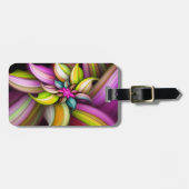 Feine Niedliche Coole Girly Retro Blumenmode Gepäckanhänger (Vorderseite horizontal)