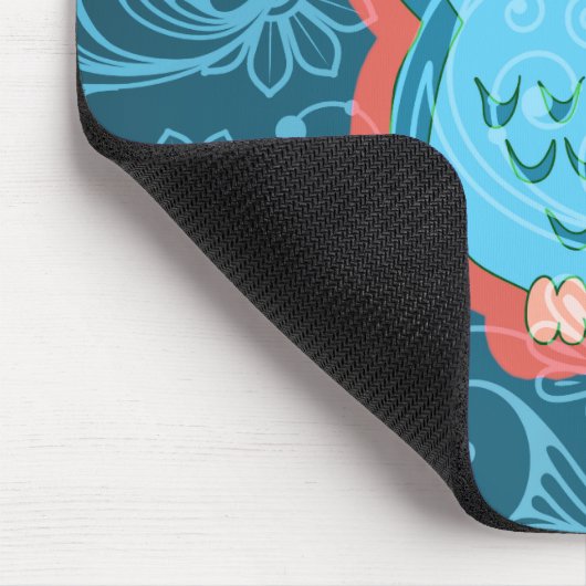 Feine Niedliche Coole Girly Retro Blumenmode Mousepad (Ecke)