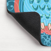 Feine Niedliche Coole Girly Retro Blumenmode Mousepad (Ecke)