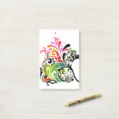 Feine Niedliche Coole Girly Retro Blumenmode Post-it Klebezettel (Auf Schreibtisch)