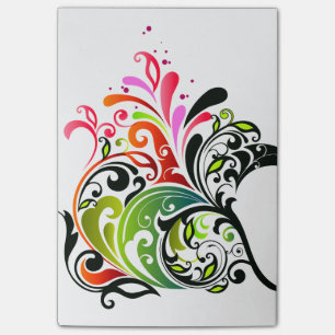 Feine Niedliche Coole Girly Retro Blumenmode Post-it Klebezettel