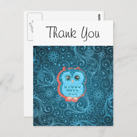 Feine Niedliche Coole Girly Retro Blumenmode Postkarte (Vorne/Hinten)