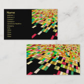 Feine Niedliche Coole Girly Retro Blumenmode Visitenkarte (Vorne/Hinten)