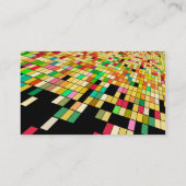 Feine Niedliche Coole Girly Retro Blumenmode Visitenkarte (Rückseite)