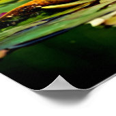 Feine pastellgelbe und weiße Lilien Poster (Ecke)