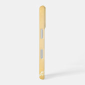 Feine Pfirsich und weiße Blume iPhone 16 Hülle (Rechte Seite)