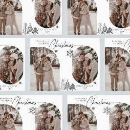 Feine Pinienbäume, 2 Foto schwarze Weihnachten