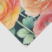 Feine Ranunculus Blume Wasserfarbe Seidenpapier (Ausschnitt)