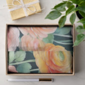 Feine Ranunculus Blume Wasserfarbe Seidenpapier (Geschenk)