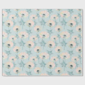 Feine rosa Anemone. Geschenkpapier (Flach)