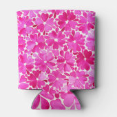 Feine rosa Blume Dosenkühler (Rückseite)