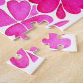 Feine rosa Blume Puzzle (Seite)