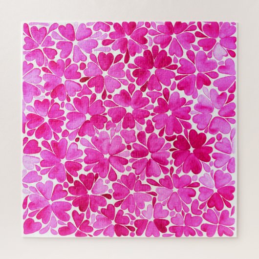 Feine rosa Blume Puzzle (Vertikal)