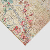 Feine rosa Blume und Rose Seidenpapier (Ausschnitt)